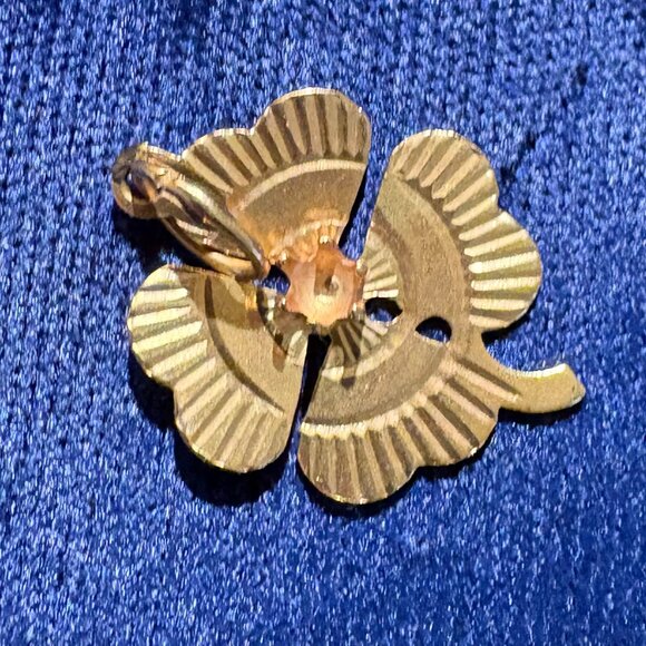 1955 Vintage 14k gold double link charm bracelet with extra gold charms - Picture 13 of 13